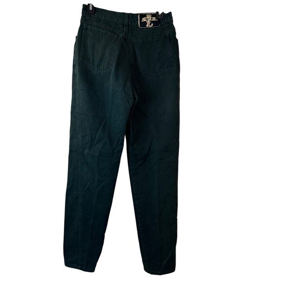 Laurel 90's Vintage High rise Green Jeans sz 40=8/M - Picture 2 of 14